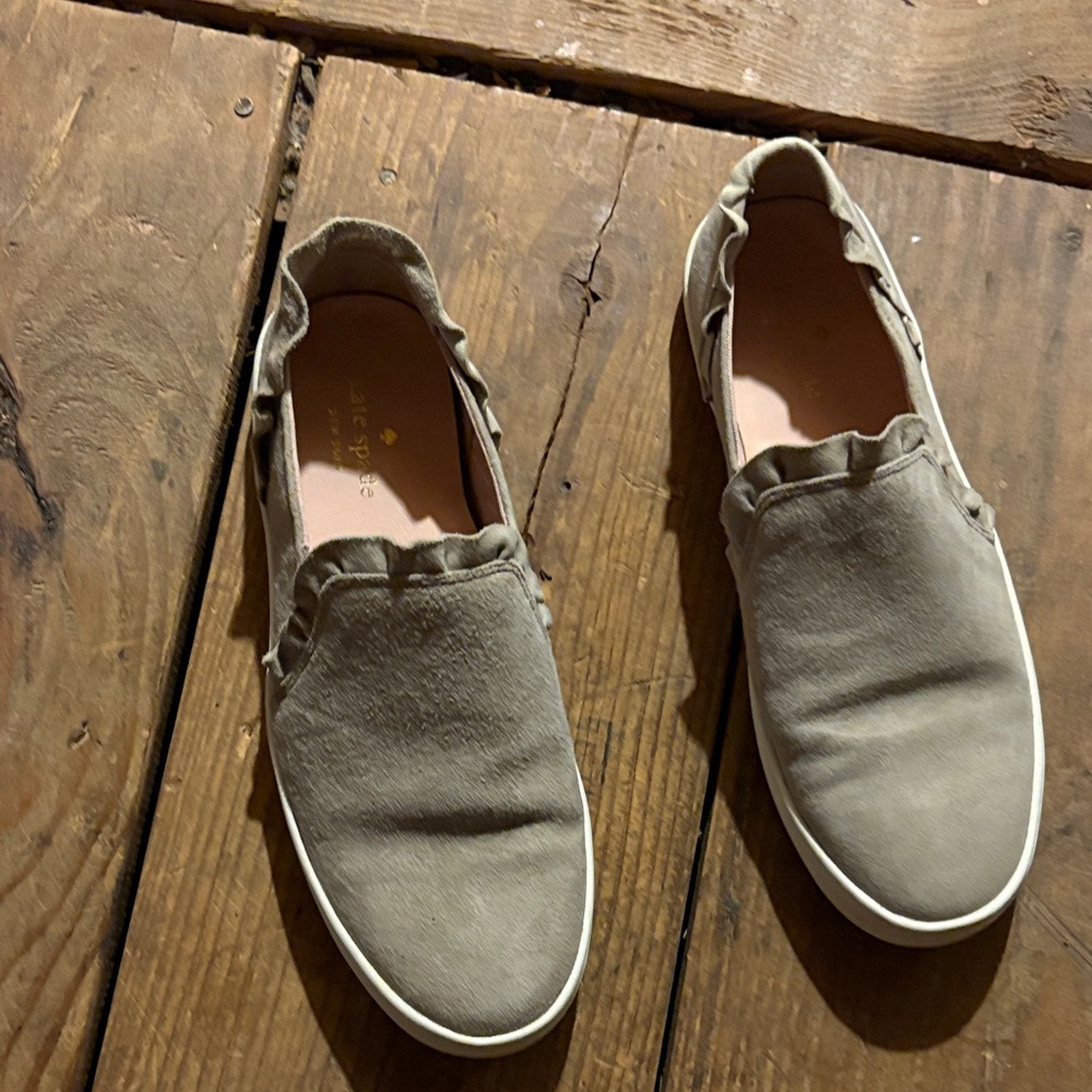 Kate Spade Gray Slip-On Shoes